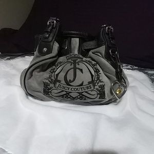 Grey and Black Juicy Couture Purse